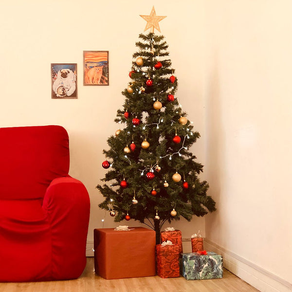 Árvore De Natal Pinheiro Luxo 1,80 Altura 750 Galhos